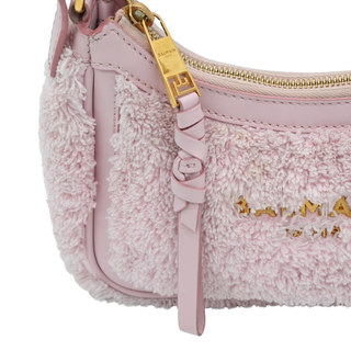 BALMAIN | B Army Terry Cloth & Leather Shoulder Bag