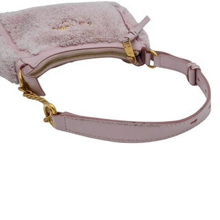 BALMAIN | B Army Terry Cloth & Leather Shoulder Bag
