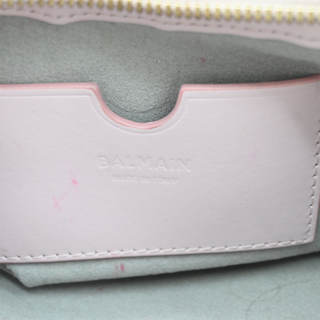 B Army Terry Cloth & Leather Shoulder Bag
