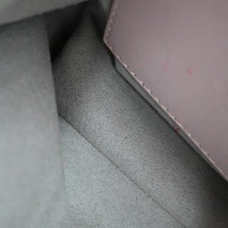 B Army Terry Cloth & Leather Shoulder Bag