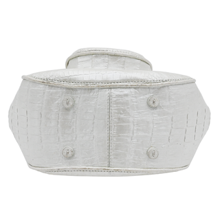 NANCY GONZALEZ | Pearly Crocodile Top Handle Bag
