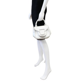 NANCY GONZALEZ | Pearly Crocodile Top Handle Bag