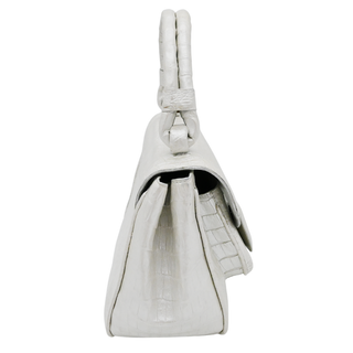 NANCY GONZALEZ | Pearly Crocodile Top Handle Bag