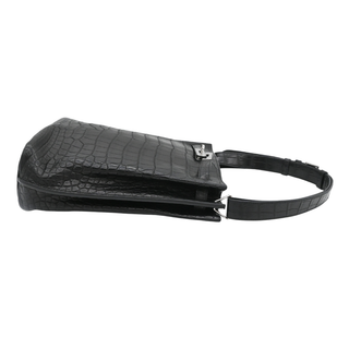 Black So Kelly 22 Alligator Shoulder Bag
