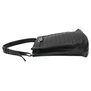 Black So Kelly 22 Alligator Shoulder Bag