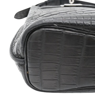 Black So Kelly 22 Alligator Shoulder Bag
