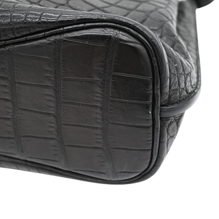 Black So Kelly 22 Alligator Shoulder Bag