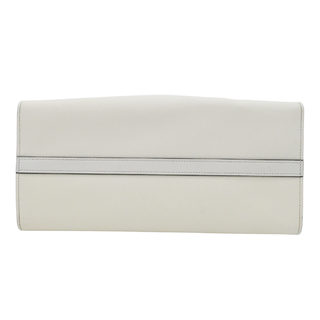 Black & White Saffiano Leather Esplanade Satchel Bag