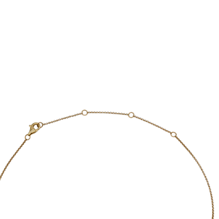 14K Gold Diamond Fluted Heart Necklace