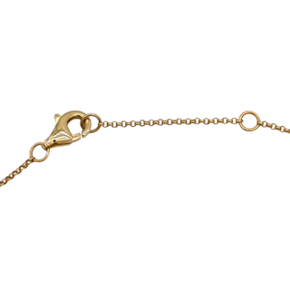 14K Gold Diamond Fluted Heart Necklace