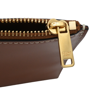 CELINE | Classic Panier Raffia & Leather Tote Bag with Removable Pouch