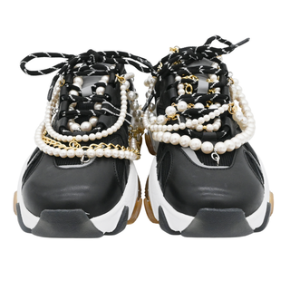 x Ash Pearl Chain Leather Runner Sneakers