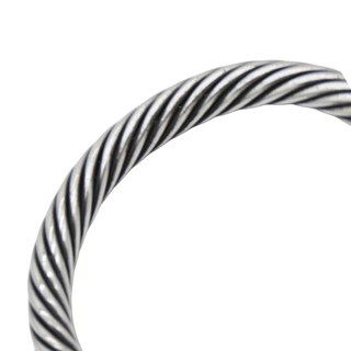Sterling Silver & 14K Gold Buckle Classic Cable Bracelet