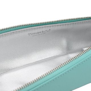 Tiffany Blue Leather Pencil Holder