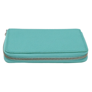 TIFFANY & CO | Tiffany Blue Leather Zip Business Card Wallet