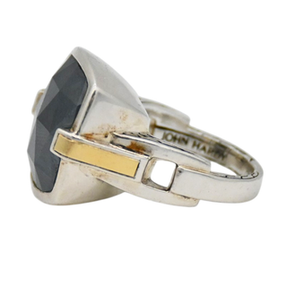 JOHN HARDY | Two-Tone Hematite Ring