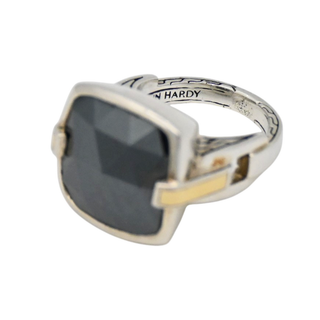 JOHN HARDY | Two-Tone Hematite Ring