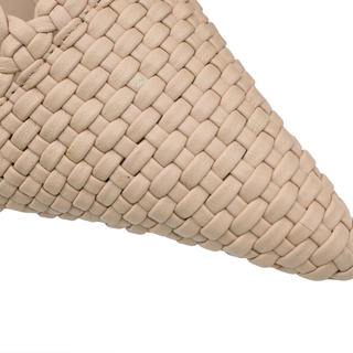 FARM RIO | Blush Pink Woven Wedge Heels