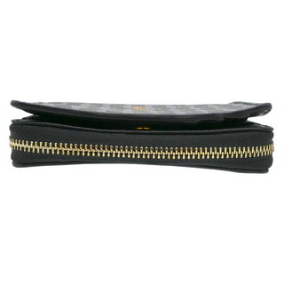 FAURE LE PAGE | Daily Battle Black & Gray Coated Canvas Zip Around Wallet