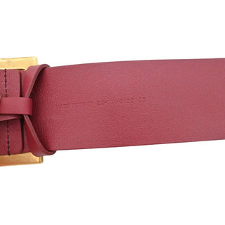 CHRISTIAN DIOR | Dark Red Leather Logo Belt