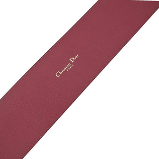 CHRISTIAN DIOR | Dark Red Leather Logo Belt