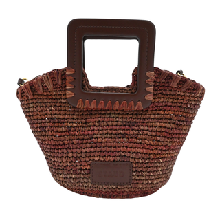 Shirley Multicolor Raffia Top Handle Mini Bag