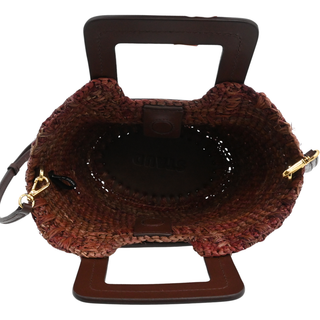 Shirley Multicolor Raffia Top Handle Mini Bag