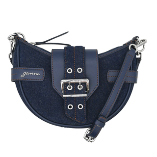 Dark Blue Denim Small Bucky Crossbody Bag