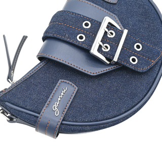 Dark Blue Denim Small Bucky Crossbody Bag
