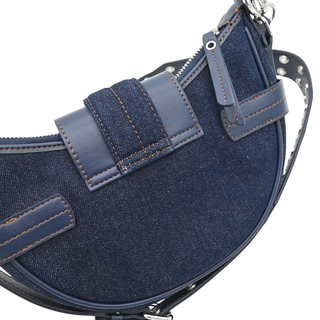 Dark Blue Denim Small Bucky Crossbody Bag