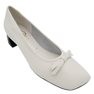 3.1 PHILLIP LIM | White Leather ID Soft Ballerina Pumps