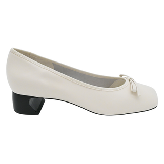 3.1 PHILLIP LIM | White Leather ID Soft Ballerina Pumps