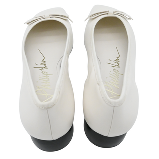 3.1 PHILLIP LIM | White Leather ID Soft Ballerina Pumps
