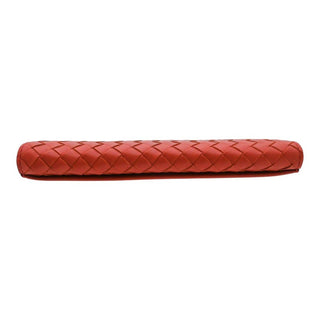 BOTTEGA VENETA | Muted Red-Orange Intrecciato Leather Bifold Continental Wallet