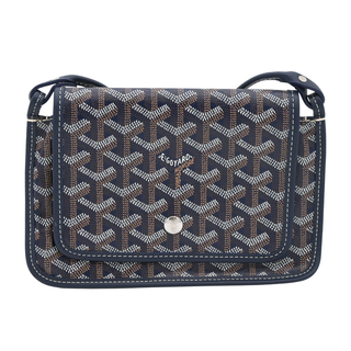 Navy Blue Goyardine Plumet Pouch-Wallet