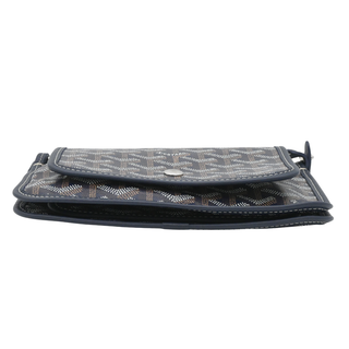 Navy Blue Goyardine Plumet Pouch-Wallet