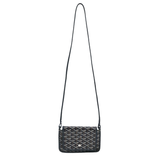 Navy Blue Goyardine Plumet Pouch-Wallet