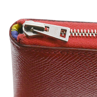 HERMES | Silk'In Bougainvillea Epsom Leather Zip Around Wallet