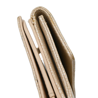 CHANEL | Nude Pearly Quilted Caviar Leather Continental Wallet