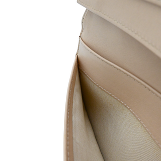 Nude Pearly Quilted Caviar Leather Continental Wallet