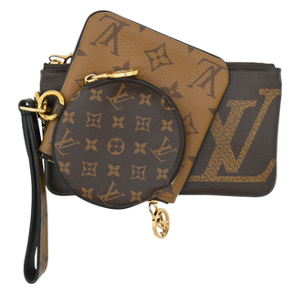 Monogram Giant Reverse Trio Pouch Wristlet