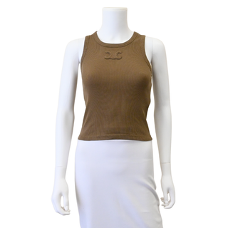 Glazed Brown Triomphe Tank Top