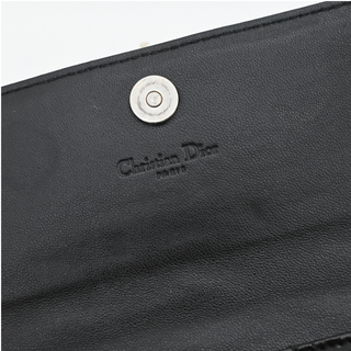 Black Lady Dior Patent Cannage Chain Clutch