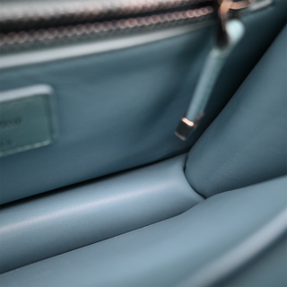Ombre Blue Slate Leather 30 Montaigne Crossbody Bag