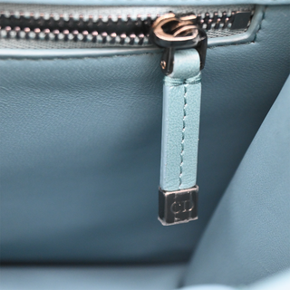 Blue Slate Leather 30 Montaigne Crossbody Bag