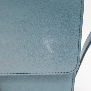 Blue Slate Leather 30 Montaigne Crossbody Bag