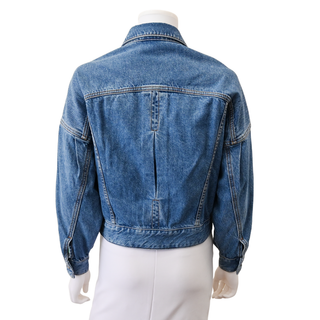 Denim Bomber Mini Jacket