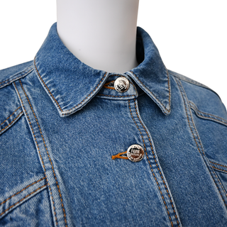 Denim Bomber Mini Jacket