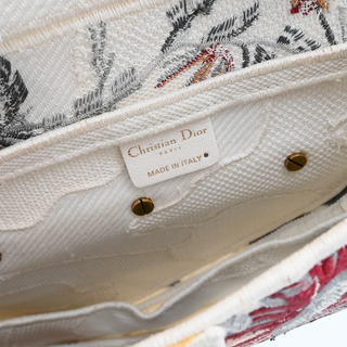 Embroidered Canvas Saddle Bag