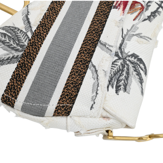 Embroidered Canvas Saddle Bag